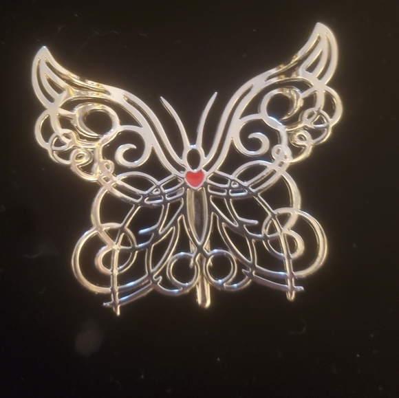 2pc Vintage Neiman Marcus Silver Butterfly Clips. - Picture 7 of 15